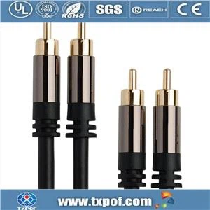 Premium 3,5 mm Aux til 2 RCA hljóðsnúra